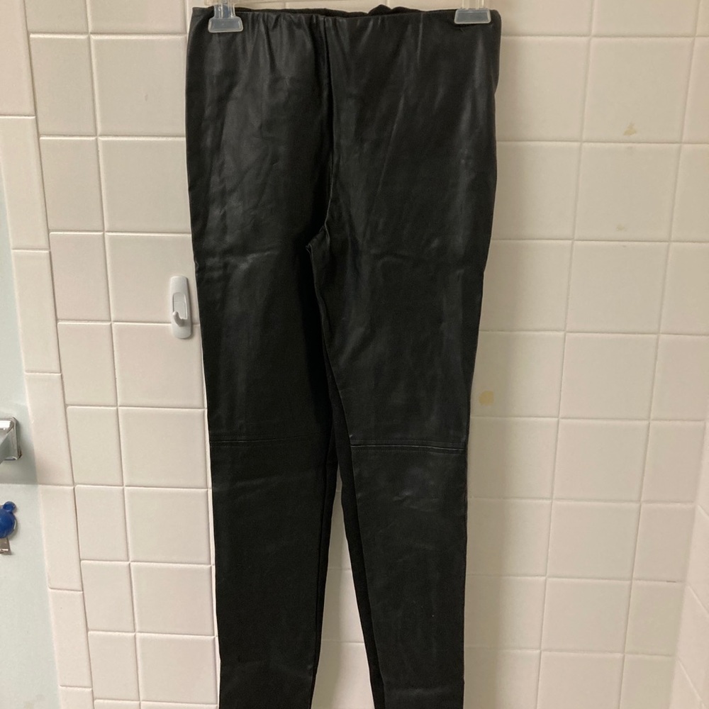 Leather jeggings
